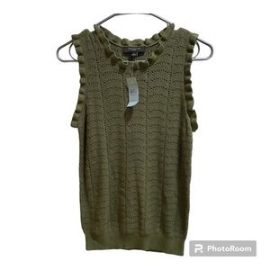 Ann Taylor Green‎ Tank Top Size SP NWT